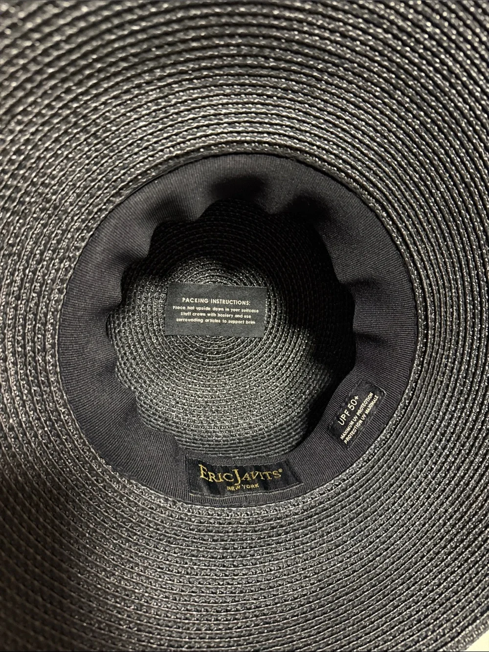 Eric Javits Hampton Straw Packable Hat - Picture 4 of 7